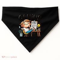 Genius At Rest Funny USA-Made Doggie Bandana thumb 0