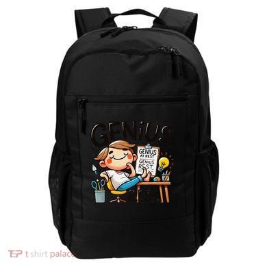 Genius At Rest Funny Backpack