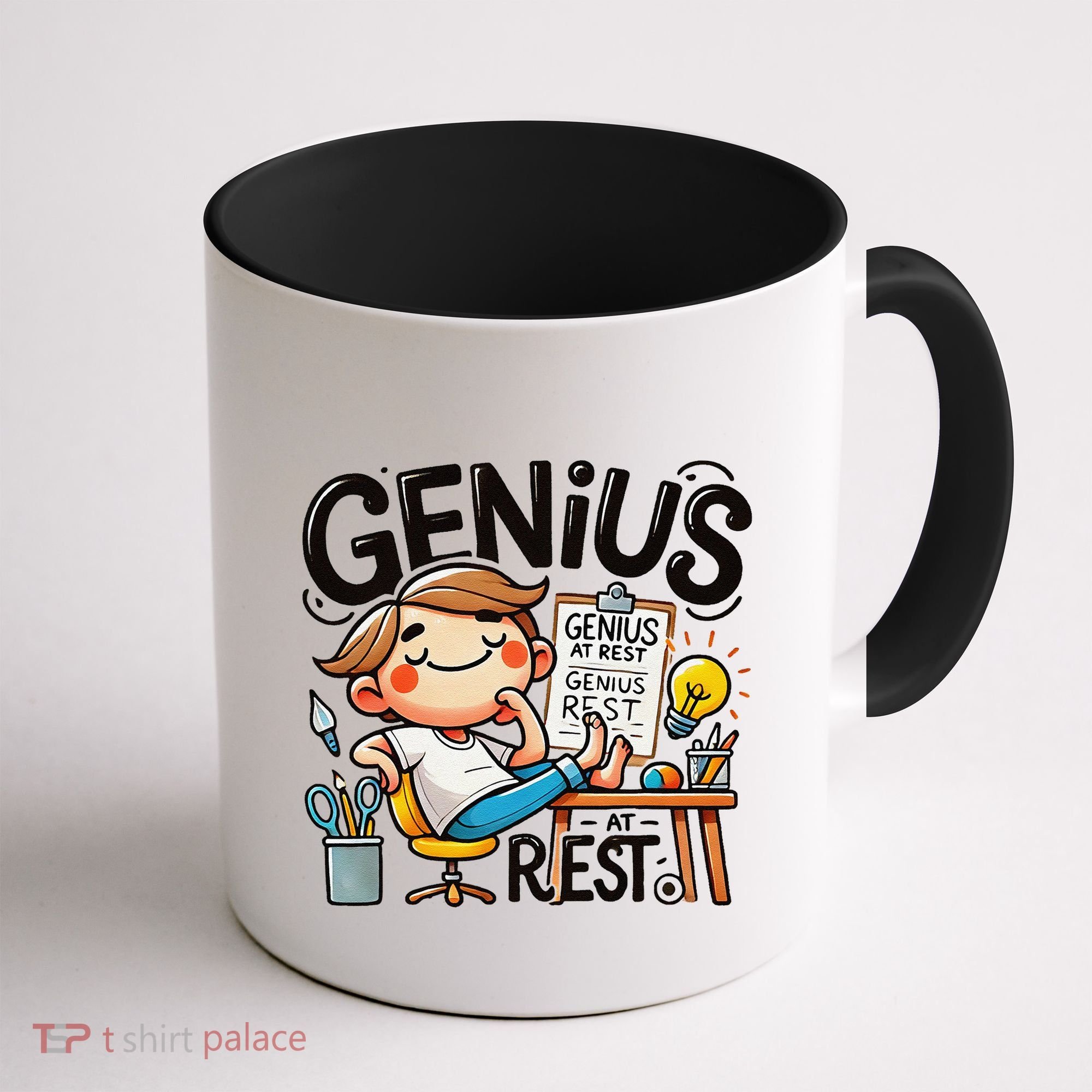 Genius At Rest Funny Coffee Mug