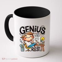 Genius At Rest Funny Coffee Mug thumb 0