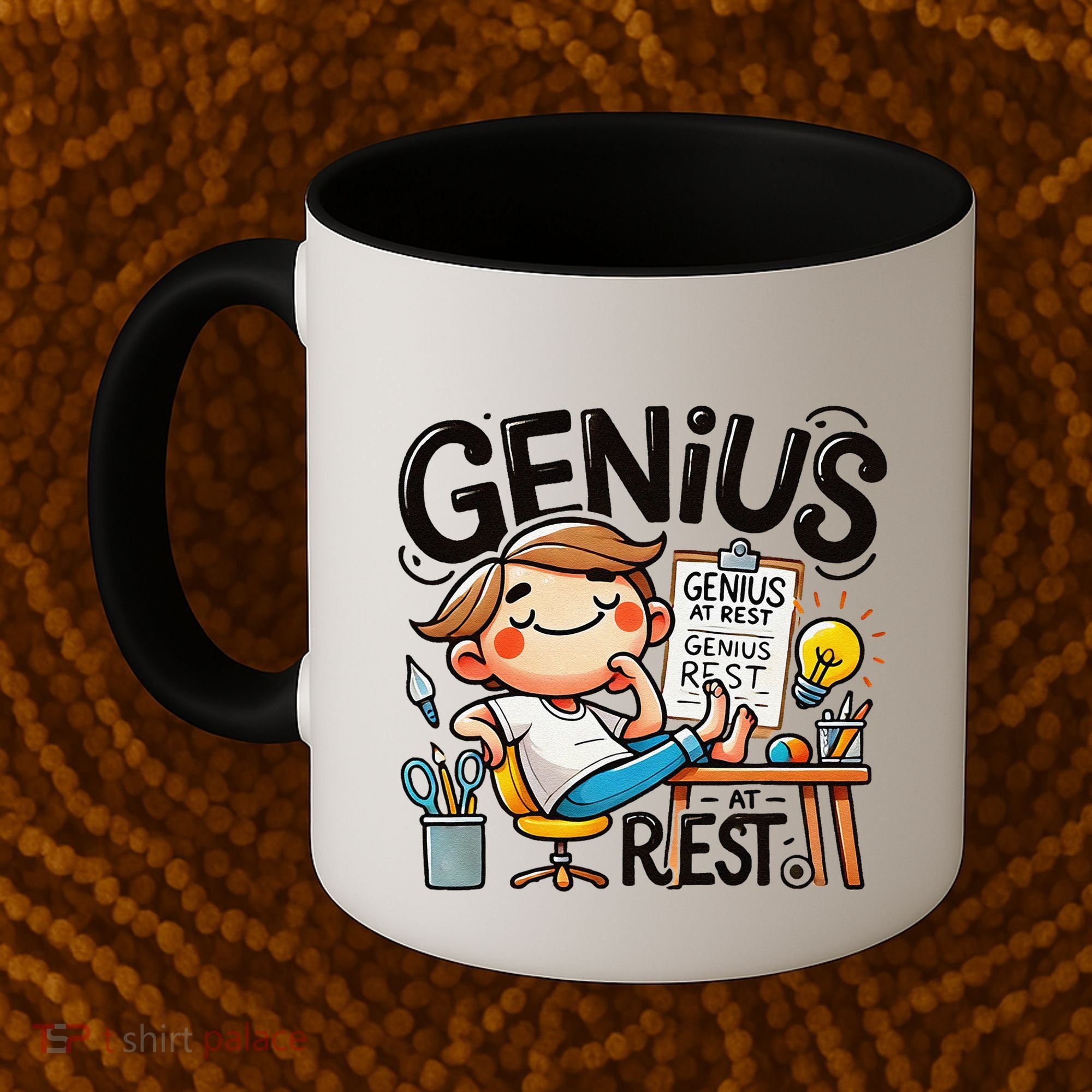 Genius At Rest Funny Coffee Mug