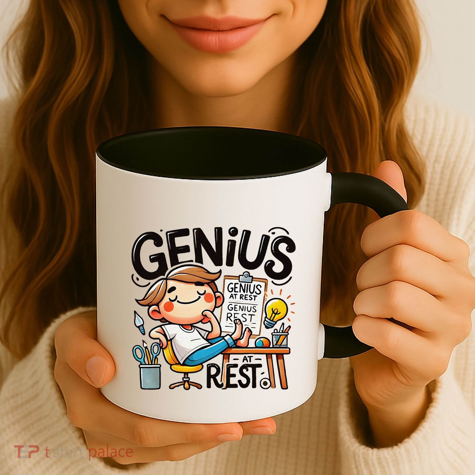Genius At Rest Funny Coffee Mug