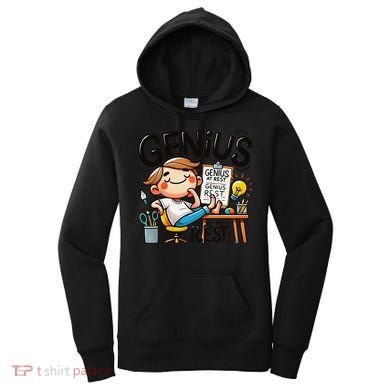 Genius At Rest Funny Women's Hoodie