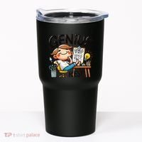 Genius At Rest Funny Tumbler thumb 0