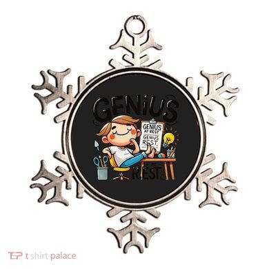 Genius At Rest Funny Ornament