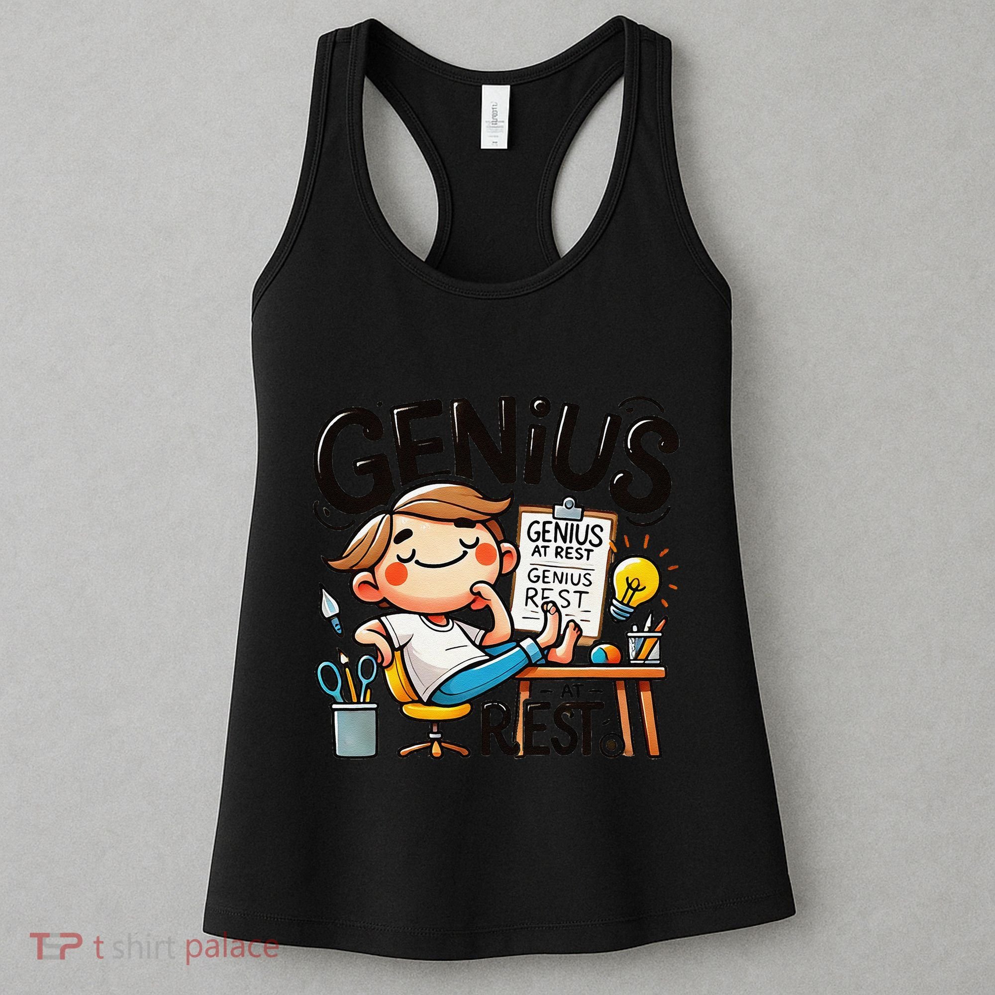 Genius At Rest Funny Women's Tank Top