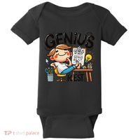 Genius At Rest Funny Baby Bodysuit thumb 0