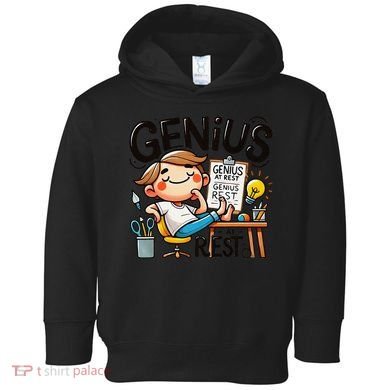 Genius At Rest Funny Toddler Hoodie
