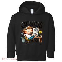 Genius At Rest Funny Toddler Hoodie thumb 0