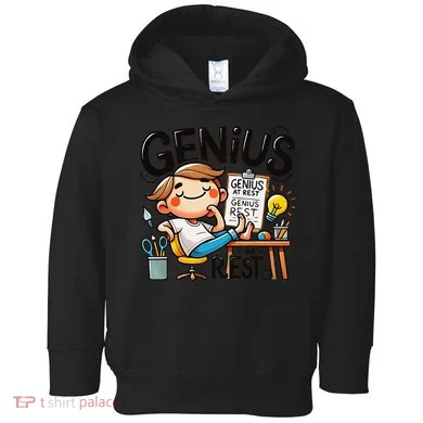 Genius At Rest Funny Toddler Hoodie