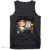Genius At Rest Funny Tank Top thumb 0