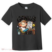 Genius At Rest Funny Toddler T-Shirt thumb 0