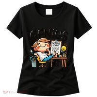 Genius At Rest Funny Women's T-Shirt thumb 0