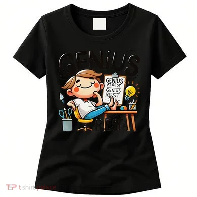 Genius At Rest Funny Women's T-Shirt