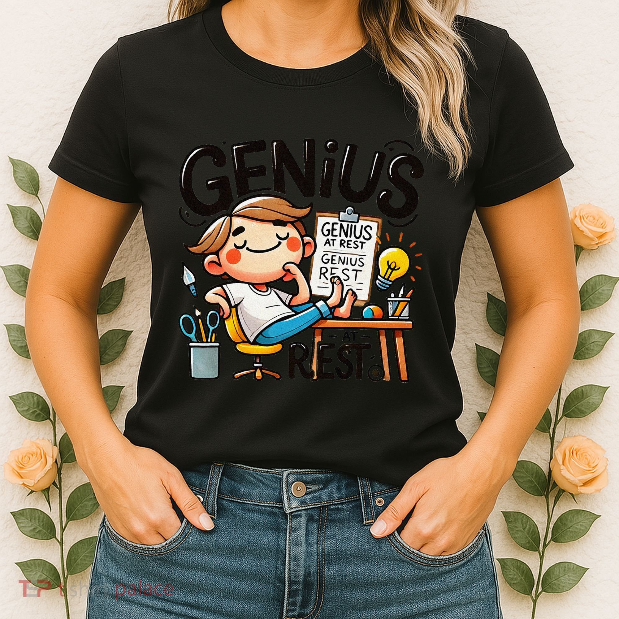 Genius At Rest Funny Women's T-Shirt