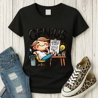 Genius At Rest Funny Women's T-Shirt thumb 3