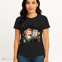 Genius At Rest Funny Women's T-Shirt thumb 4