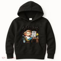 Genius At Rest Funny Kids Hoodie thumb 0