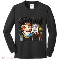 Genius At Rest Funny Kids Long Sleeve Shirt thumb 0