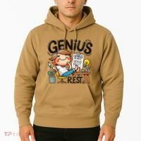 Genius At Rest Funny Hoodie thumb 2