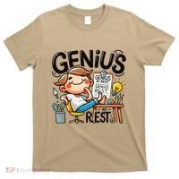 Genius At Rest Funny T-Shirt thumb 0