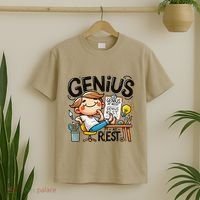 Genius At Rest Funny T-Shirt thumb 2