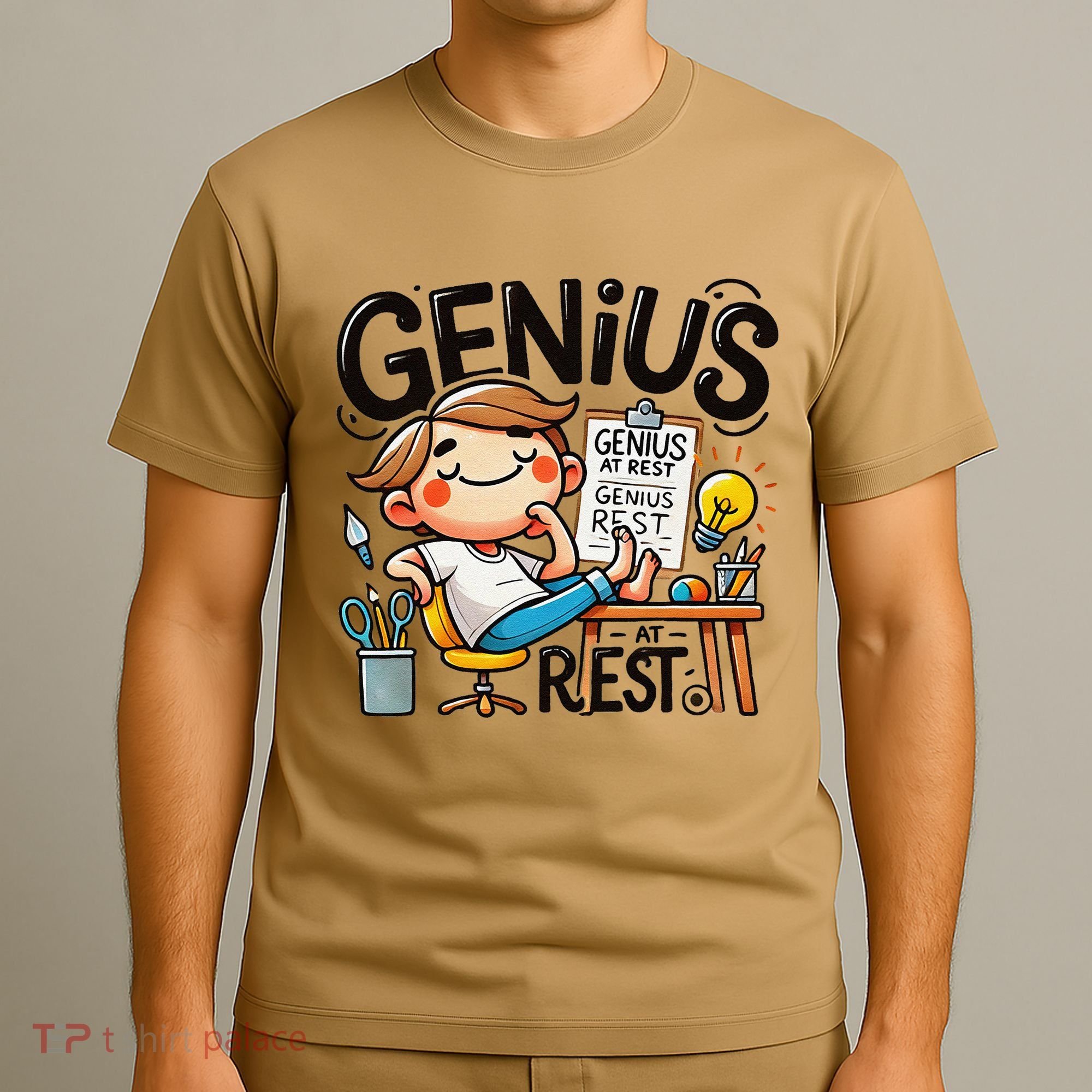 Genius At Rest Funny T-Shirt