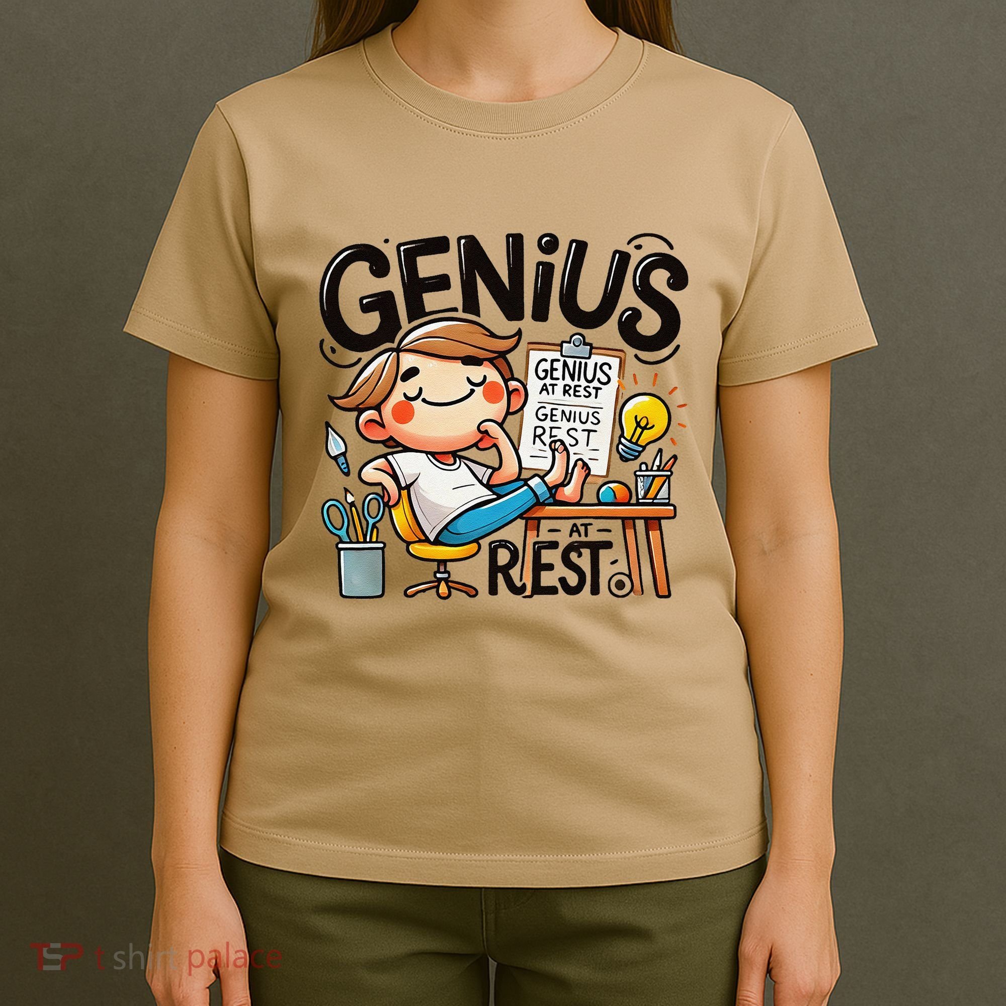 Genius At Rest Funny T-Shirt