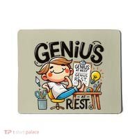 Genius At Rest Funny Mousepad thumb 0