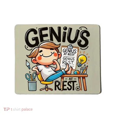 Genius At Rest Funny Mousepad