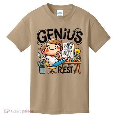 Genius At Rest Funny Kids T-Shirt