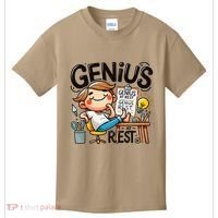 Genius At Rest Funny Kids T-Shirt thumb 0
