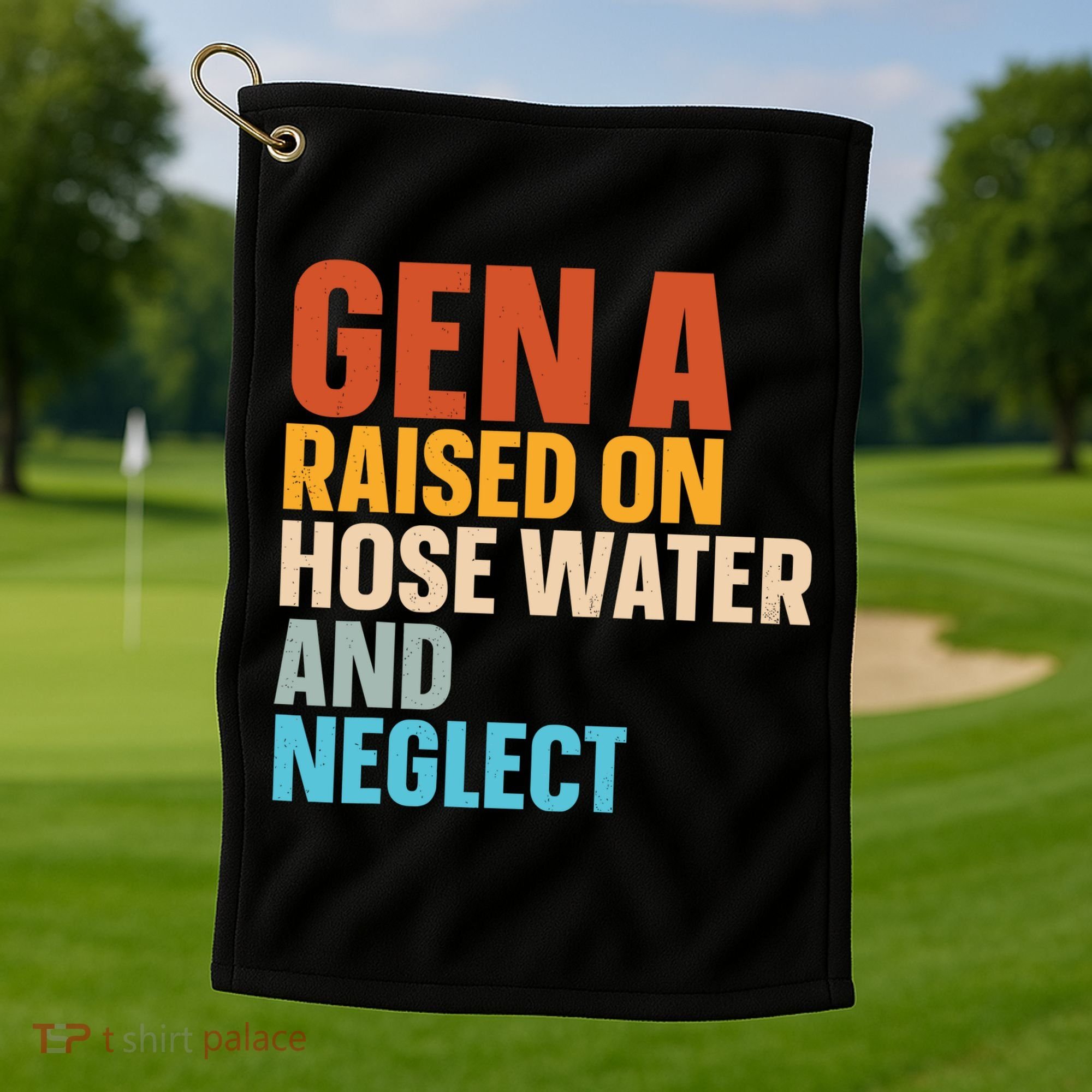 Gen A Raised On Hose Water And Neglect Golf Towel