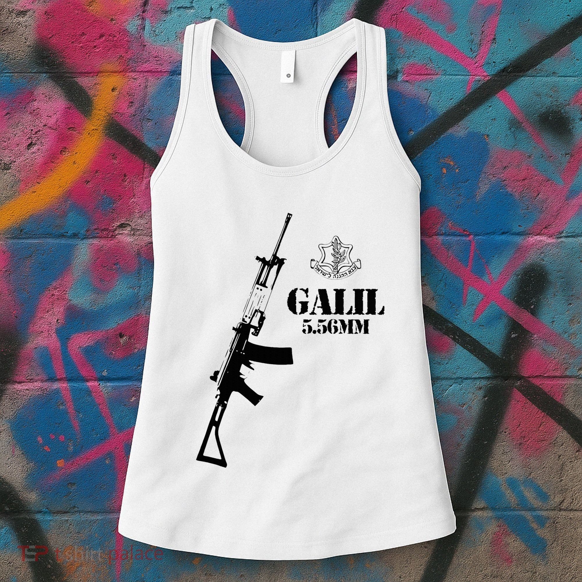 Galil Assault Rifle 5.56 Idf Women's Tank Top