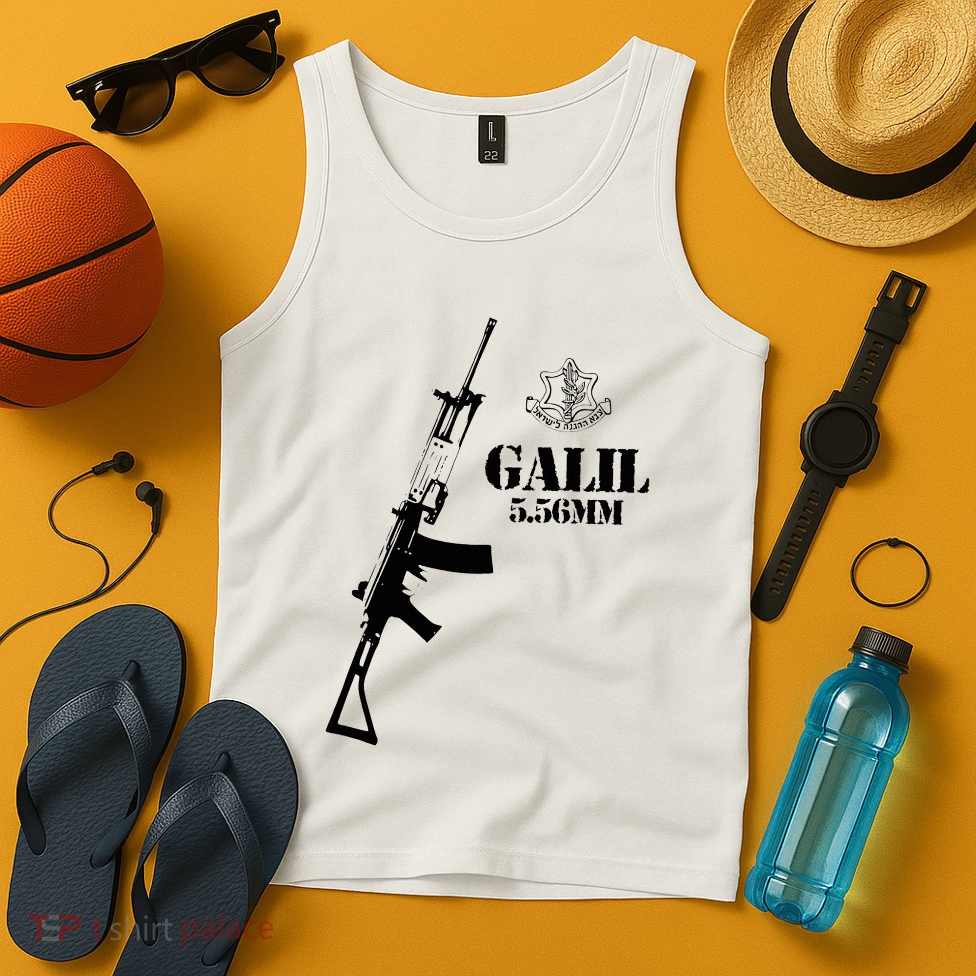 Galil Assault Rifle 5.56 Idf Tank Top