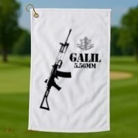 Galil Assault Rifle 5.56 Idf Golf Towel thumb 1