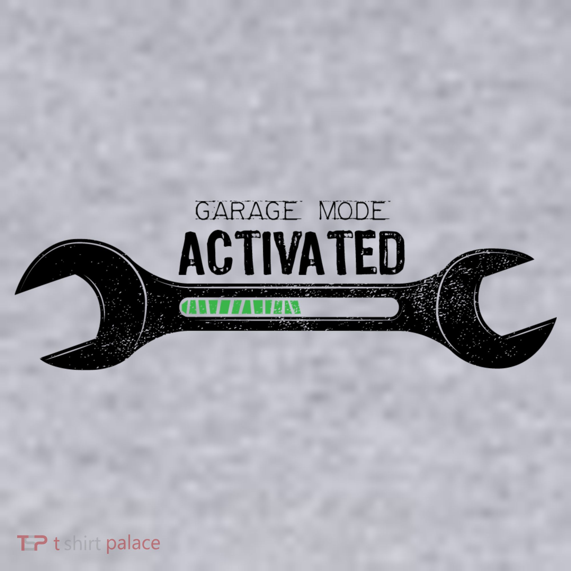 Garage Mode Activated Funny Mechanic Women's Racerback Cropped Tank