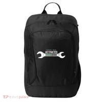 Garage Mode Activated Funny Mechanic City Backpack thumb 0