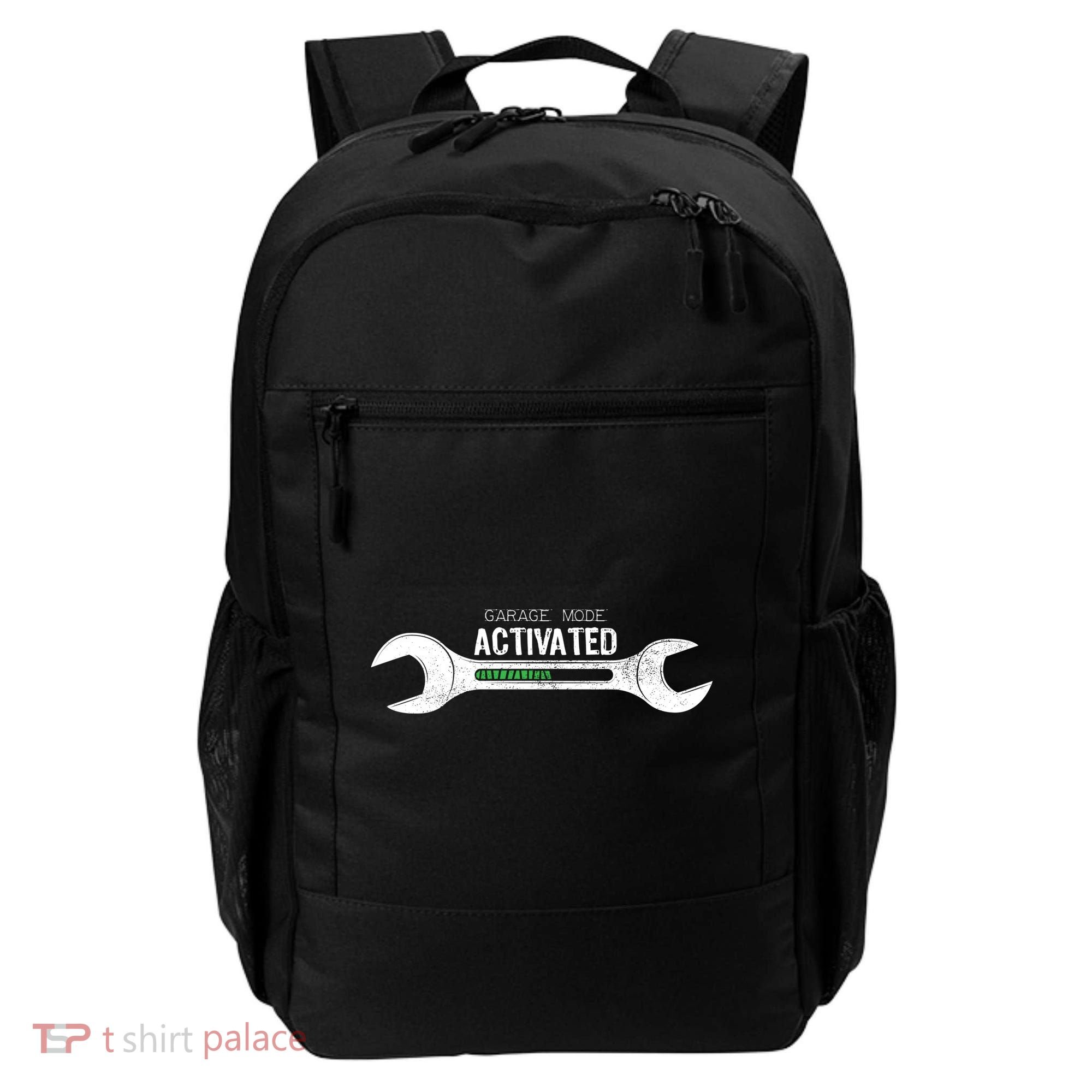 Garage Mode Activated Funny Mechanic Backpack
