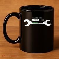 Garage Mode Activated Funny Mechanic 11oz C Handle Ceramic Mug thumb 4