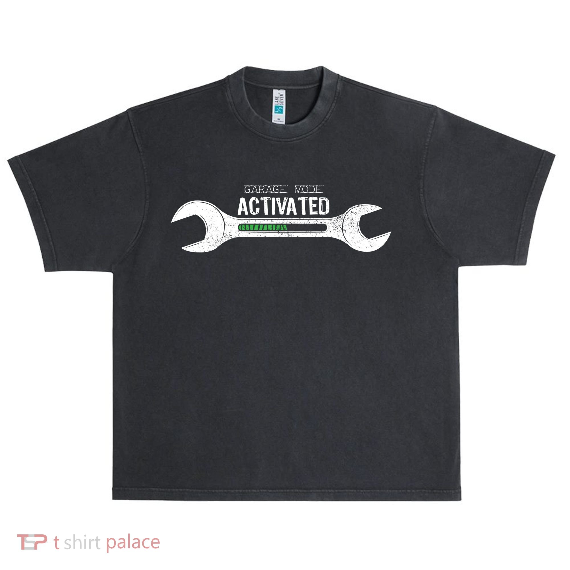 Garage Mode Activated Funny Mechanic Urban Oversized Heavyweight T-Shirt