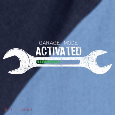 Garage Mode Activated Funny Mechanic Raglan Baseball Sleeve Shirt
