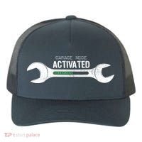 Garage Mode Activated Funny Mechanic Yupoong Adult 5-Panel Trucker Hat thumb 0