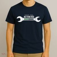 Garage Mode Activated Funny Mechanic T-Shirt thumb 3