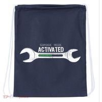 Garage Mode Activated Funny Mechanic Drawstring Bag thumb 0
