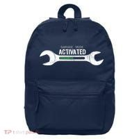 Garage Mode Activated Funny Mechanic 16 in Basic Backpack thumb 0