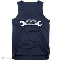 Garage Mode Activated Funny Mechanic Tank Top thumb 0