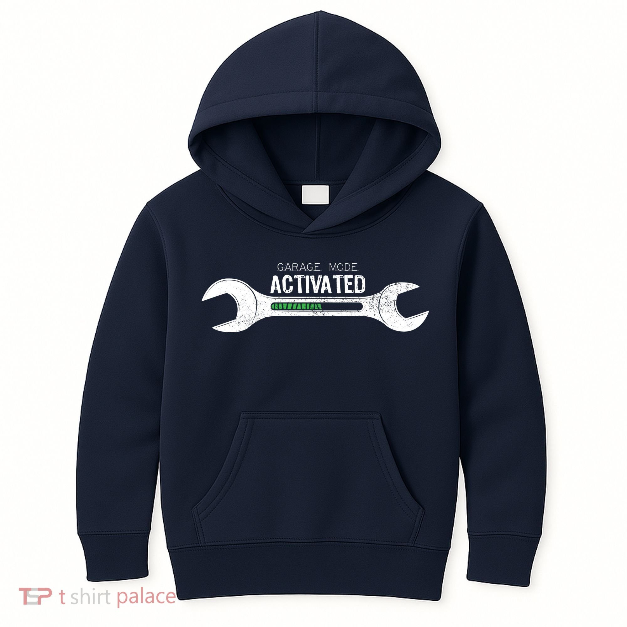 Garage Mode Activated Funny Mechanic Kids Hoodie