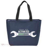 Garage Mode Activated Funny Mechanic Tote Bag thumb 0