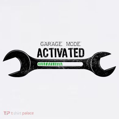 Garage Mode Activated Funny Mechanic Comfort Colors Garment-Dyed Hooded Sweatshirt